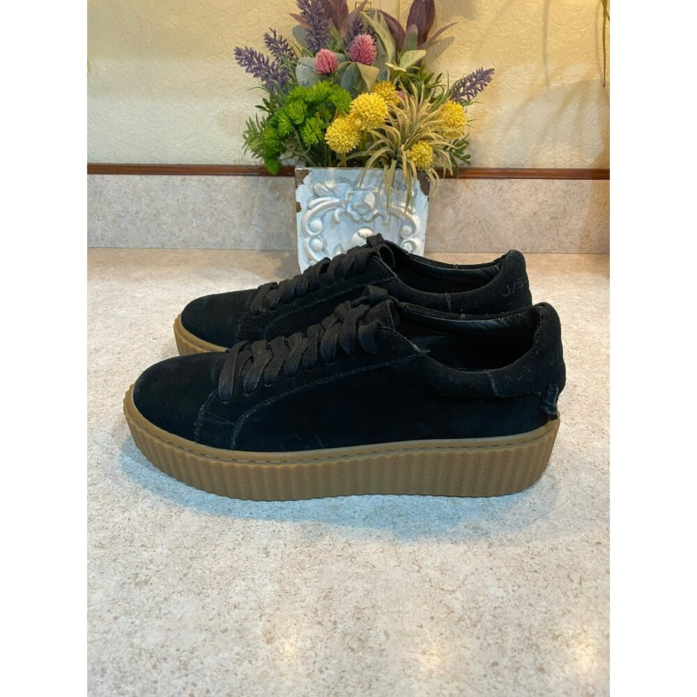J/Slides Suede Platform Sneaker Black Size 7 - image 5